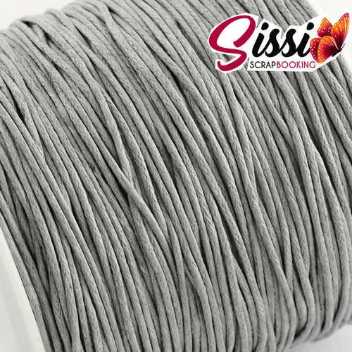 LOT 5 METRE DE FIL DE COTON CIRE VERT ANIS BIJOUX 1mm