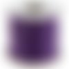 Lot 5 metre de fil de coton cire violet fluo bijou perle cordon carte 0.8mm 