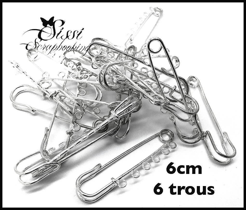 LOT 3 BROCHES ÉPINGLES DORÉ COUTURE BIJOUX CUSTOMISATION BRELOQUES A DÉCORER 5cm
