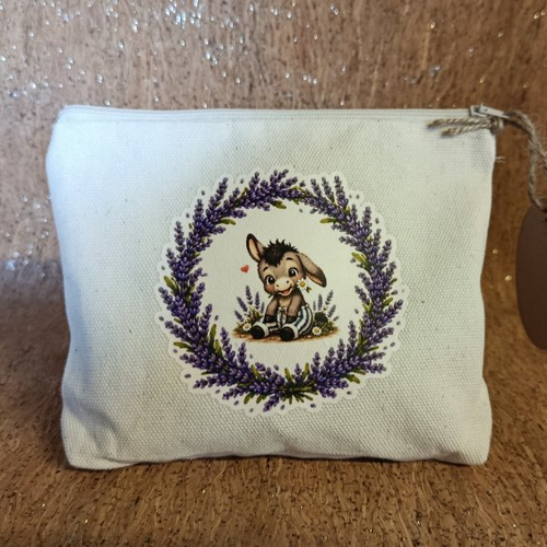 Trousse plate petit ane et lavande