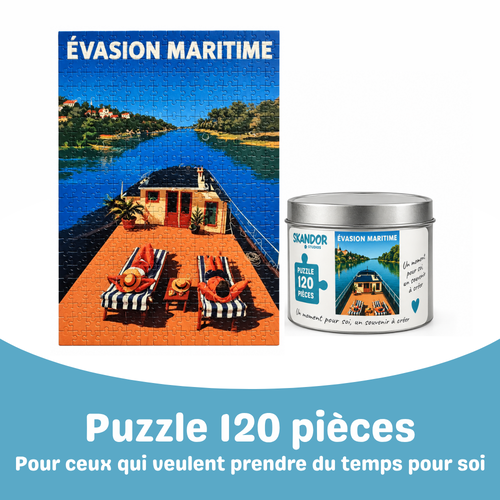 Puzzle 120 pièces bateau facile à faire