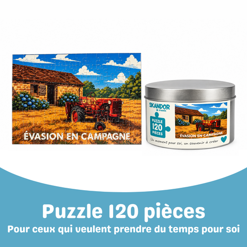 Puzzle 120 pièces tracteur facile à faire