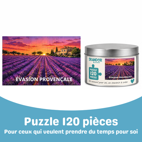 Puzzle 120 pièces lavande facile à faire