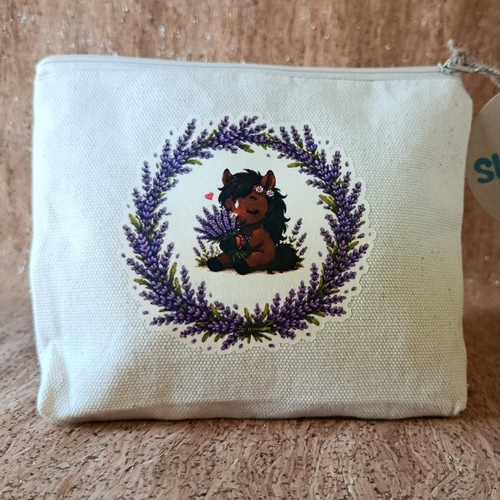 Trousse plate cheval et lavande