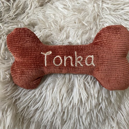 Os personnalise chien terracotta