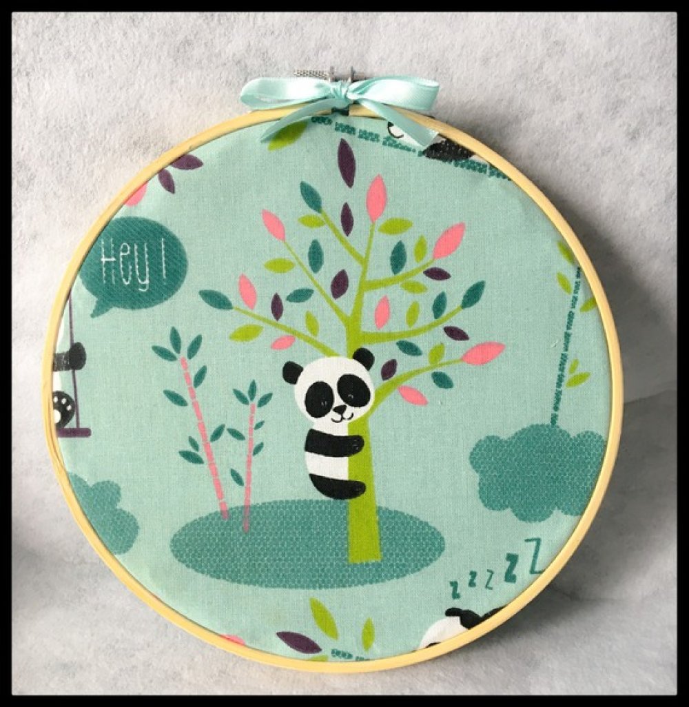 Cadre Tambour Cercle A Broder Deco Panda Chambre D Enfant Bebe Un Grand Marche