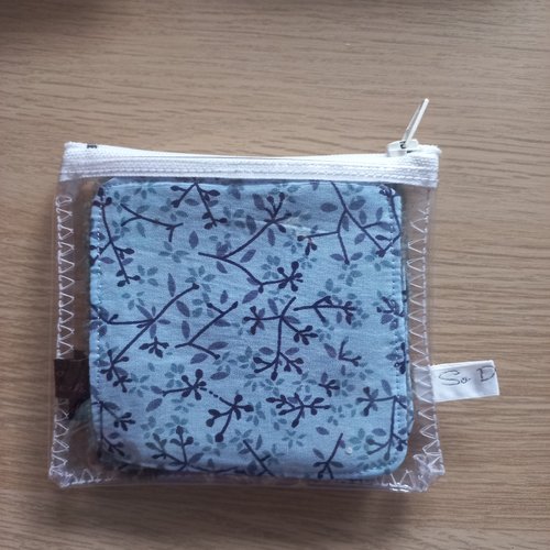 Kit beauté nomade : 5 cotons lavables + trousse transparente