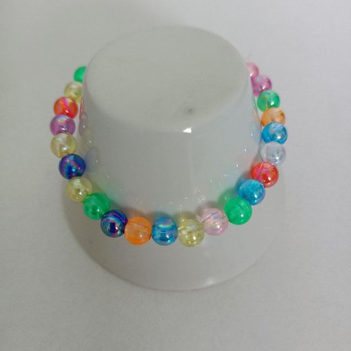 Bracelet en perles acryliques