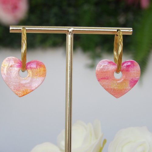 Pampilles mini coeur multicolor