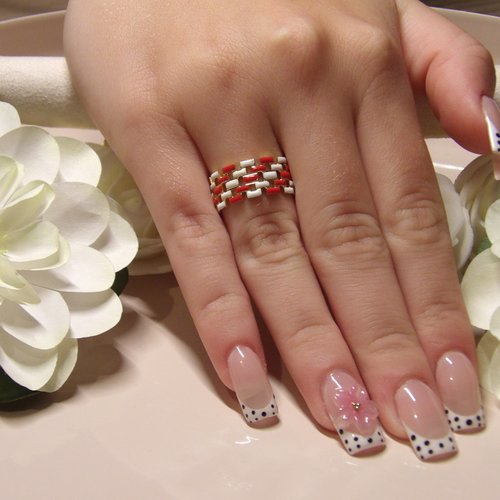 Bague damier de couleur