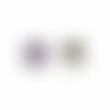 Bague cabochon - papillon -papillon violet- cadeau de noël femme - anniversaire femme - saint valentin - argent (ref.43a) fbm