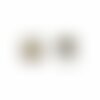 Bague cabochon - hibou -la chouette brune- cadeau de noël femme - anniversaire de femme - saint valentin - argent (ref.49a) fbm