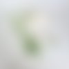 Cravate en soie fleurs muguet, soie peint main, cravate vert sauge mariage, cravate fleurie femme, cadeau pour maman
