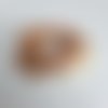 Chouchou en soie terracotta, soie peint main,  cadeau femme