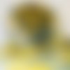 Echarpe en mousseline de soie peint main fleurie, foulard tournesol, châle jaune, cadeau femme
