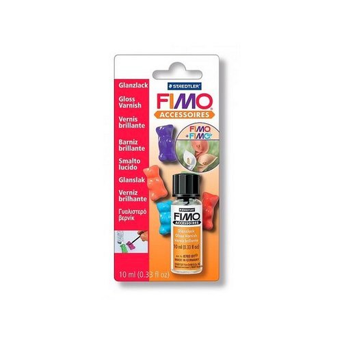 Vernis lack spécial pâte fimo polymère, flacon de 10 ml, à base d'eau