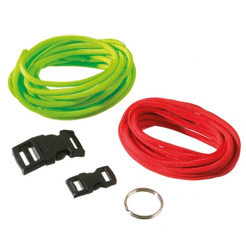 Kit 2 bracelets paracorde rouge et vert, corde de parachute avec fermeture