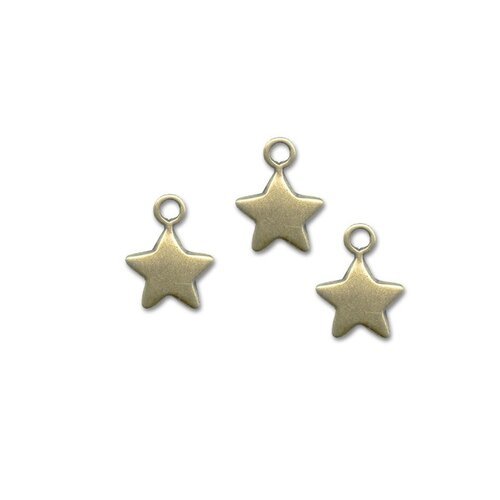 Breloque bronze étoile, charm étoile, apprêt bronze