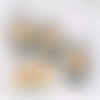 Pendentif camée ovale 18 x 13 mm, poupée matriochka