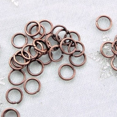 LOT de 500 ANNEAUX de jonction CONNECTEURS 4mm MIX 5 COULEURS perles bijoux
