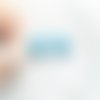 Sequin rond émail, bleu ciel, perle émaillée, breloque, rond, 15 mm