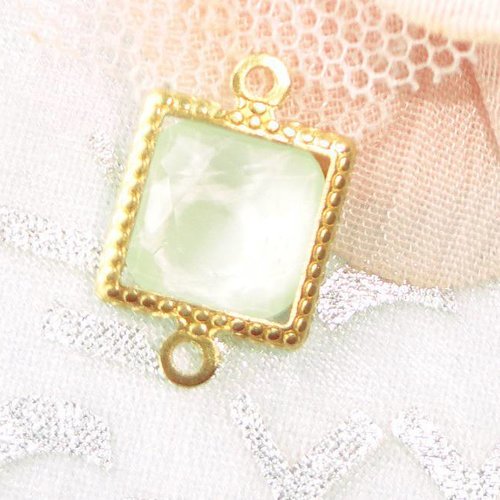 Connecteur carré cristal, cristal swarovski, perle intercalaire, carré, lien, bijoux