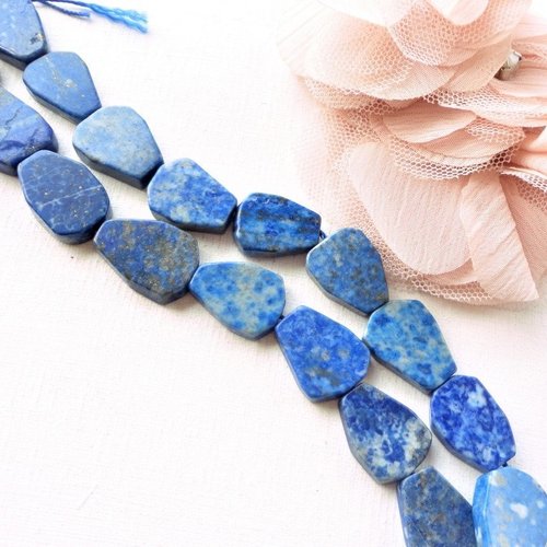 Perle lapis lazulli, perle goutte,pierre naturelle, gemme, bleu, outremer