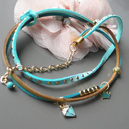 Kit de broderie de perles bricolage, kit bracelet sur cuir, kit bracelet  perlé, kit de fabrication de bijoux, cadeau pour femme -  France