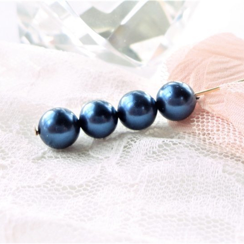 Perle nacre ronde, perle coquillage, nacre naturelle, ronde, 8 mm