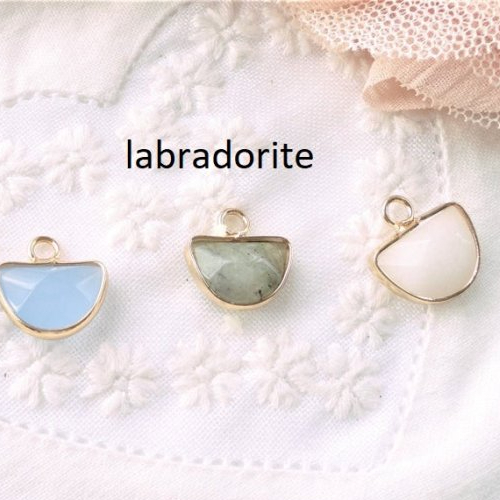 Perle labradorite naturelle, pendentif labradorite , charm, pierre, collier