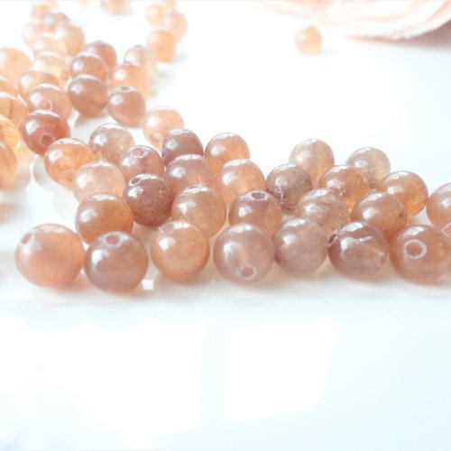 Perle agate naturelle, perle ronde, 6 mm, trou 0.8 mm, gemmes,