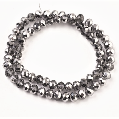 Perles verre facette, perle abaque argent , 2.5 mm, tiny, broderie, bijoux