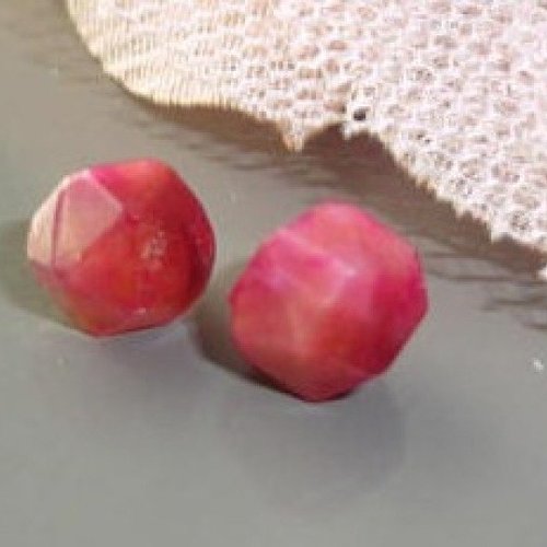 Perle œil de tigre facette, pierre rouge, œil de tigre naturel, 6 mm, perles, pierre, bijoux