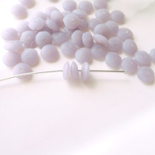 Perle heishi 4 mm, perle verre tchèque, ronde  4 mm, rondelle, kit, bijoux