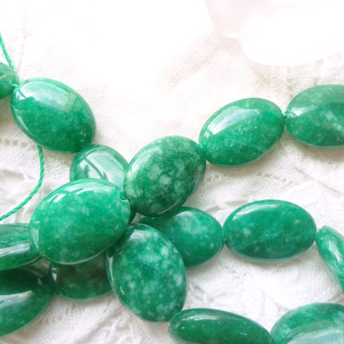 Émeraude naturelle, 13 x 18 mm, x2, pierre verte, perles, gemmes, diy