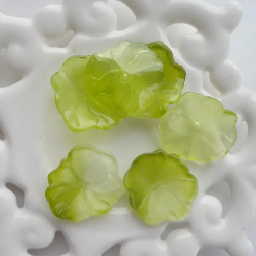 Perle fleur en verre, perle fait main,  verre filé, soufflé, lotus, fleur, bijoux florale, bohème