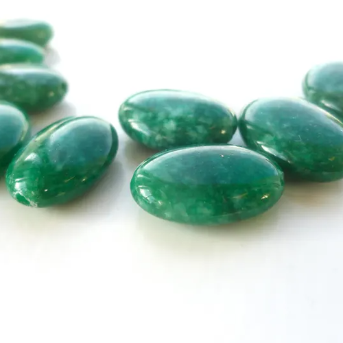 Émeraude naturelle, émeraude bijoux, 13 x 18 mm, x2, pierre verte, perles, gemmes, diy