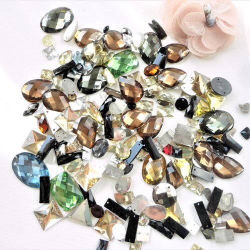 Sequin à coudre, perle acrylique, intercalaire, connecteur, acrylique , mercerie, bijoux