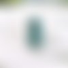 Pendentif pierre  turquoise perle rectangle, file de laiton, howlitte, bijoux, fantaisie, création