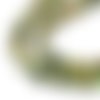 Jaspe rhyolitte naturel, x 10, pierre facette, pierre bijoux, rhyolite vert forêt tropicale, semi précieuse, bijoux ethnique, vert, kaki,