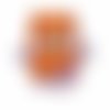 Sac à doudou, sac à goûter, sac pochon enfant en polaire et tissu- orange citrouille et mauve - pour maternelle ou crèche - h : 31 cm