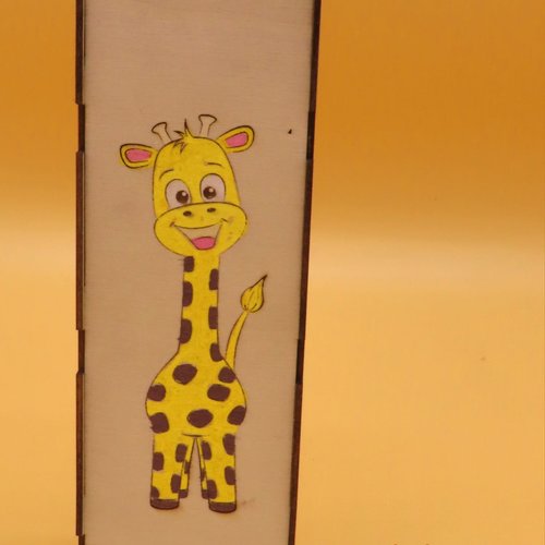 Boite rectangulaire decor girafe