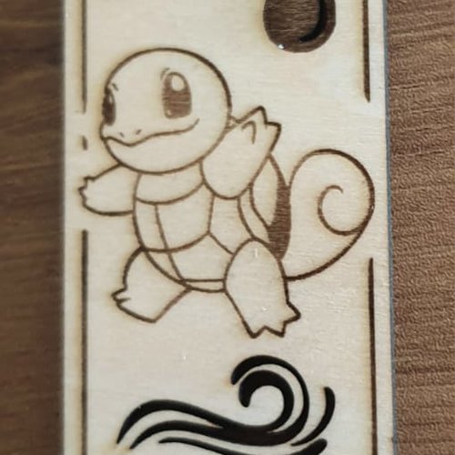 Lot de 5 marque page bois "pokemon"