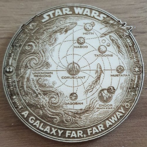 Sous bocks "star wars" en bois