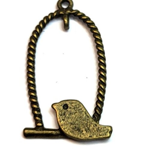 30 pendentifs oiseaux