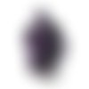 10 perles grandes fleurs violettes