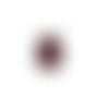 20 perles fleurs rouges