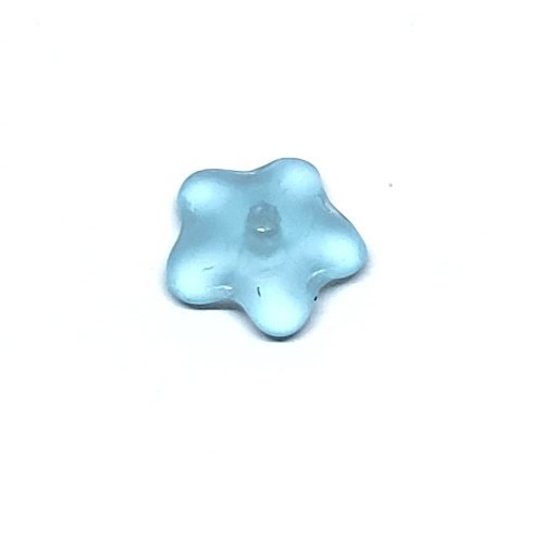 25 perles coupelles bleu givré