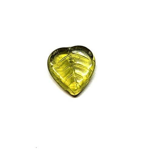 20 perles feuilles vert olive