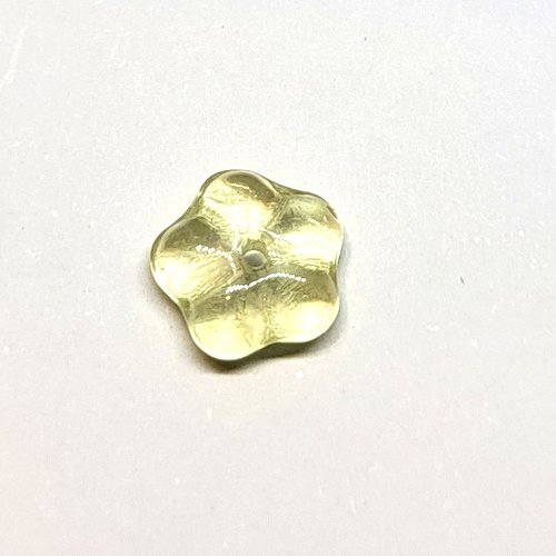 20 perles coupelles jaunes